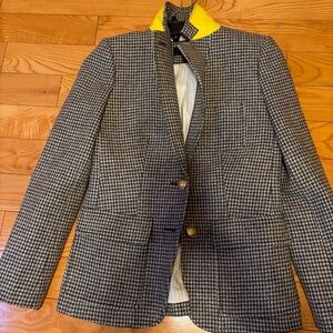 New NWOT J. Crew Houndstooth Wool Jacket Blazer 2 (new but no tags)
